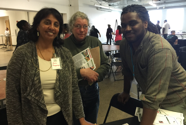 Anu Rangarajan, Cornell Univesity; Nicola Binns, Marlboro-Essex Community Garden; and Lorenzo Herron Detroit Urban Farmers Network