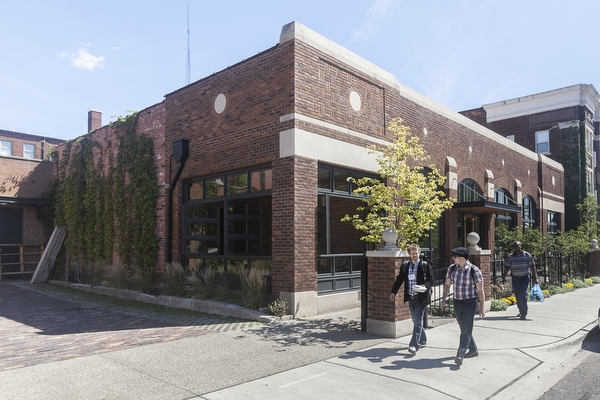 Exterior of the Green Garage