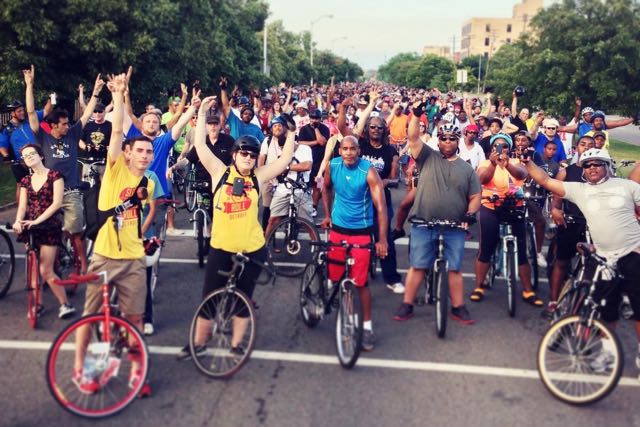 A Slow Roll ride in Detroit