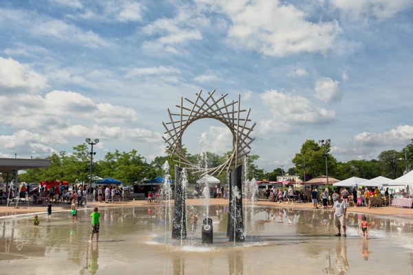 The Warren Farmer's Market in Warren's City Square