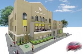 Artist rendering of future community center