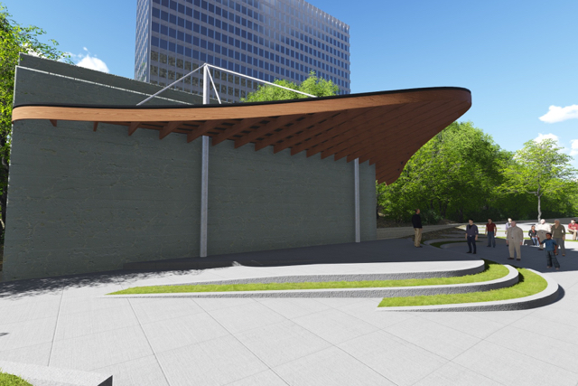 Artist rendering of the Campbell Memorial Terrace