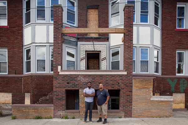 David Alade (left) of Century Partners has been developing in the Atkinson neighborhood