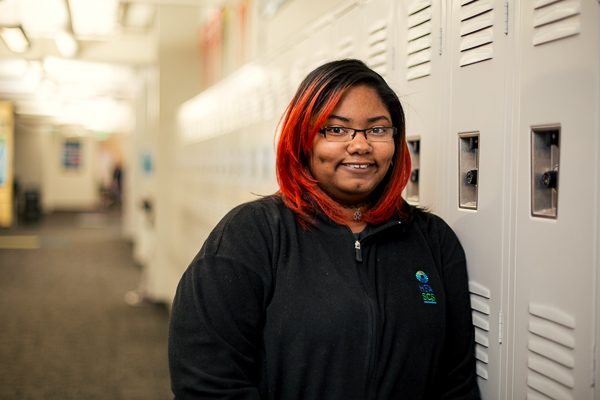 Rachel Jones, a senior at the Henry Ford Academy School For Creative Studies in Detroit