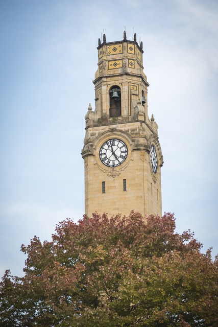 Bell tower at University of Detroit Mercy