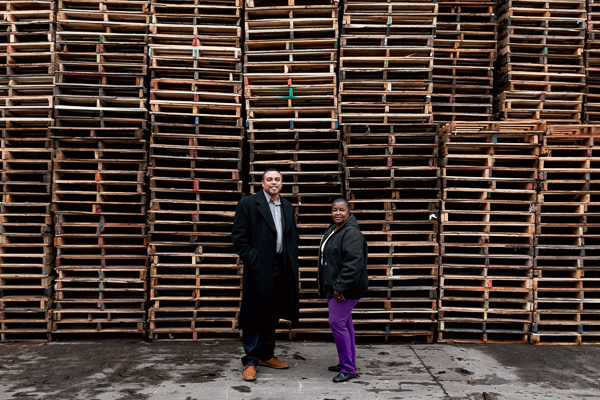 Les Lance and Geraldine Wooten of J&G Pallets