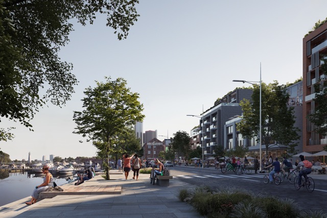 Artistic rendering of Atwater Street