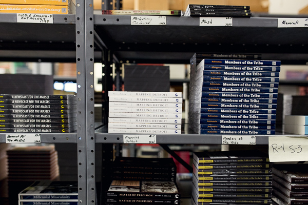 Books in the press' warehouse