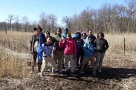 Students from Detroit's Bunch Academy at the Detroit International Wildlife Refuge