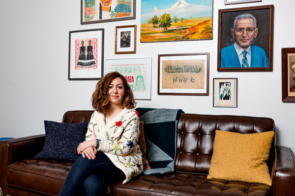 Liana Aghajanian, journalist and Write a House winner, in her home