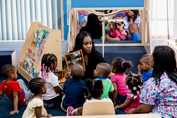 Kids and providers at Child Star Development Center