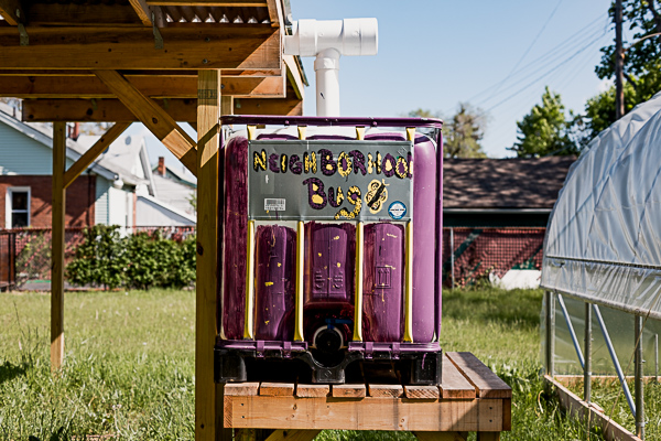 Rainwater collector at Neighborhood BUG