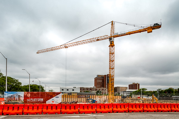 New construction on East Grand Boulevard