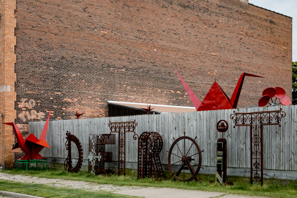 Metalworks outside C.A.N. Art Handworks