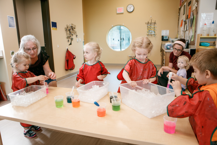 Children and providers at Grand Rapids' newest learning laboratory