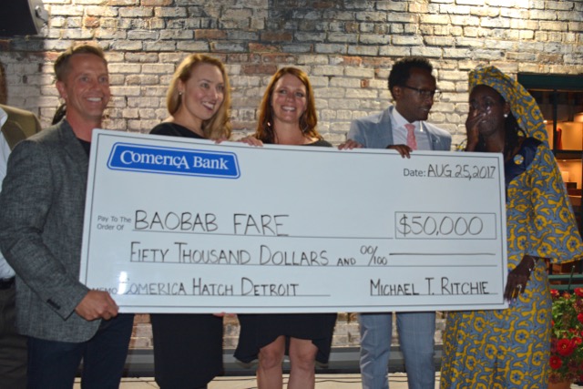 Baobab Fare receives $50K Hatch Detroit check