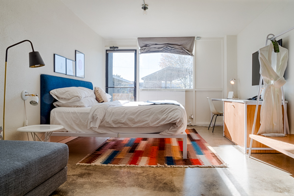 A bedroom at Trumbull & Porter Hotel