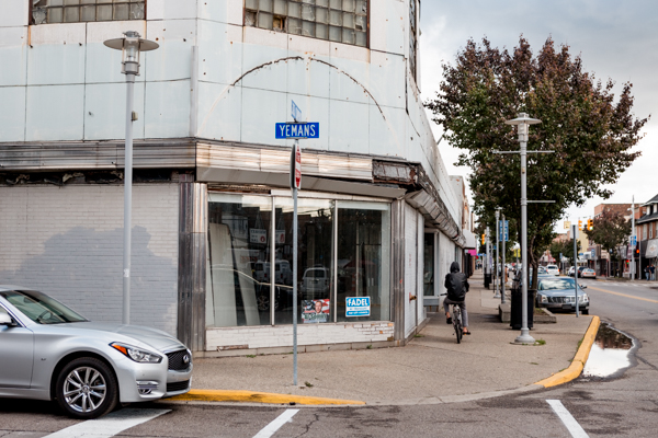 Abandoned storefront on Jos Campau