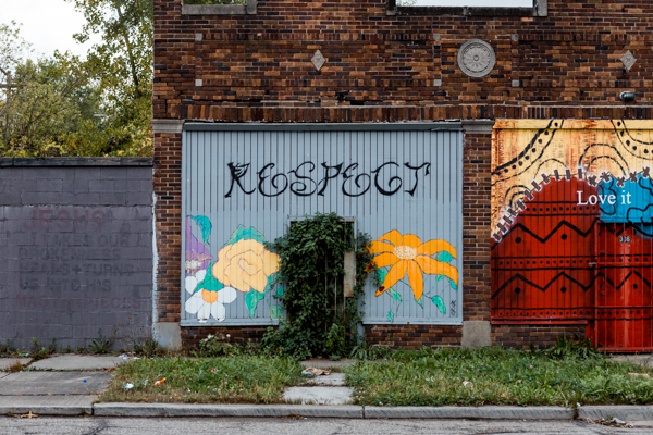 "Respect" mural by b.h.d