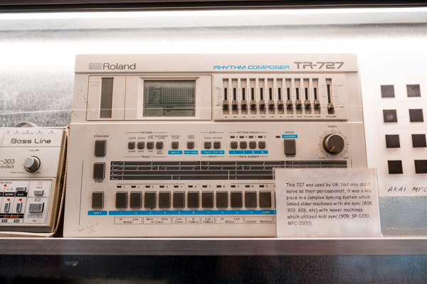 A Roland TR-727 used by Underground Resistance