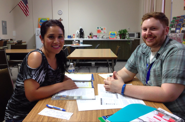 Tutoring in progress at the All Saints Literary Center