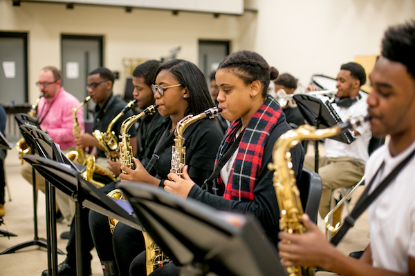 Jazz students at Detroit School of Arts