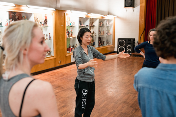 Joori Jung leads an ArtLab J rehearsal