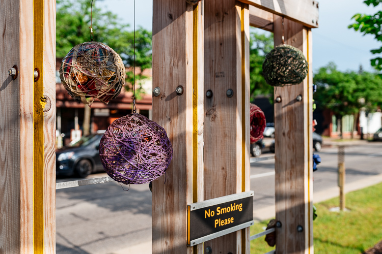 Detroit Fiberworks display on Livernois Avenue