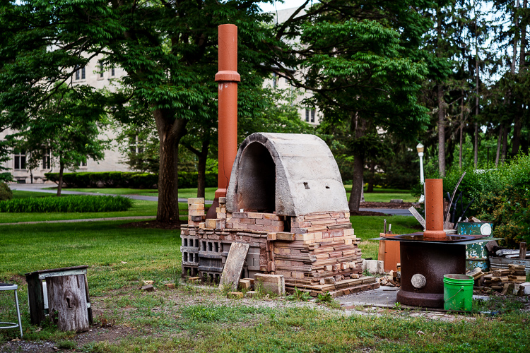 A kiln at a Ceramics studio near Marygrove College