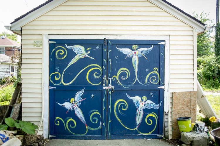 Shared tool shed at 4 Angels Community Garden