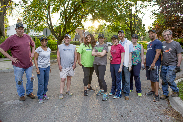 Members of the Fun Litter Pick Up club