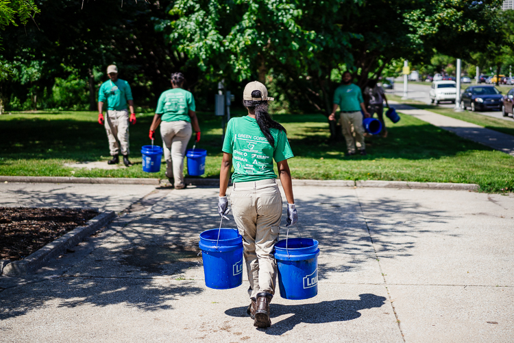 Carrying water to trees