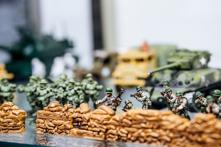 Historical figurines used for war games