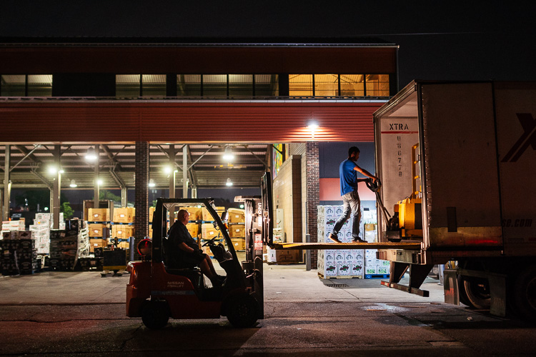 Loading a truck