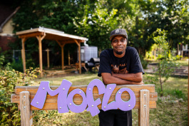Michael Dones oversees Mo-Flo Community Garden