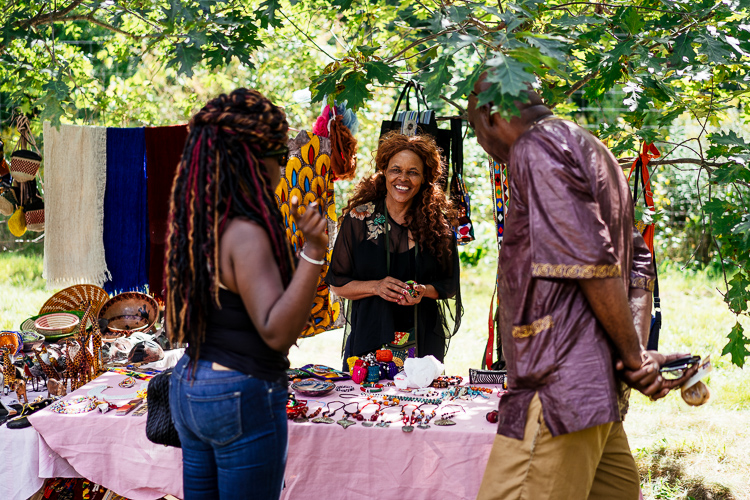 A vendor at the festival