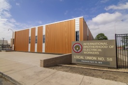 Exterior of the IBEW Local 58 hall