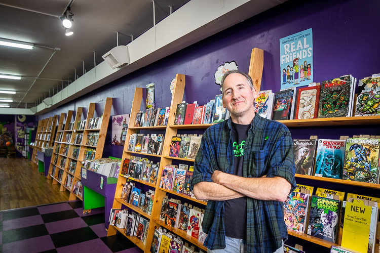 Dan Merritt, co-owner of Green Brain Comics