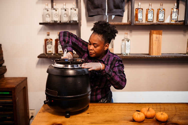 Kamesha McDaniel at a recent Detroit City Distillery popup