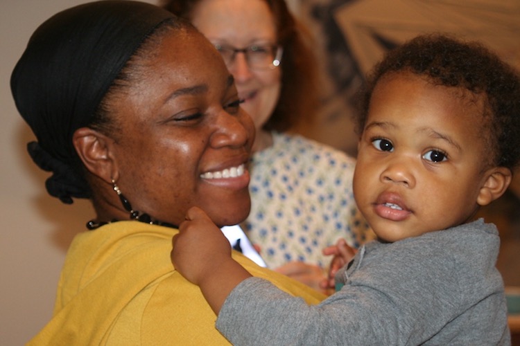 Phylicia Thomas and her son Emory