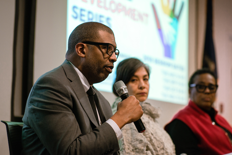 Arthur Jemison speaks at our "Understanding Gentrification in Detroit" panel