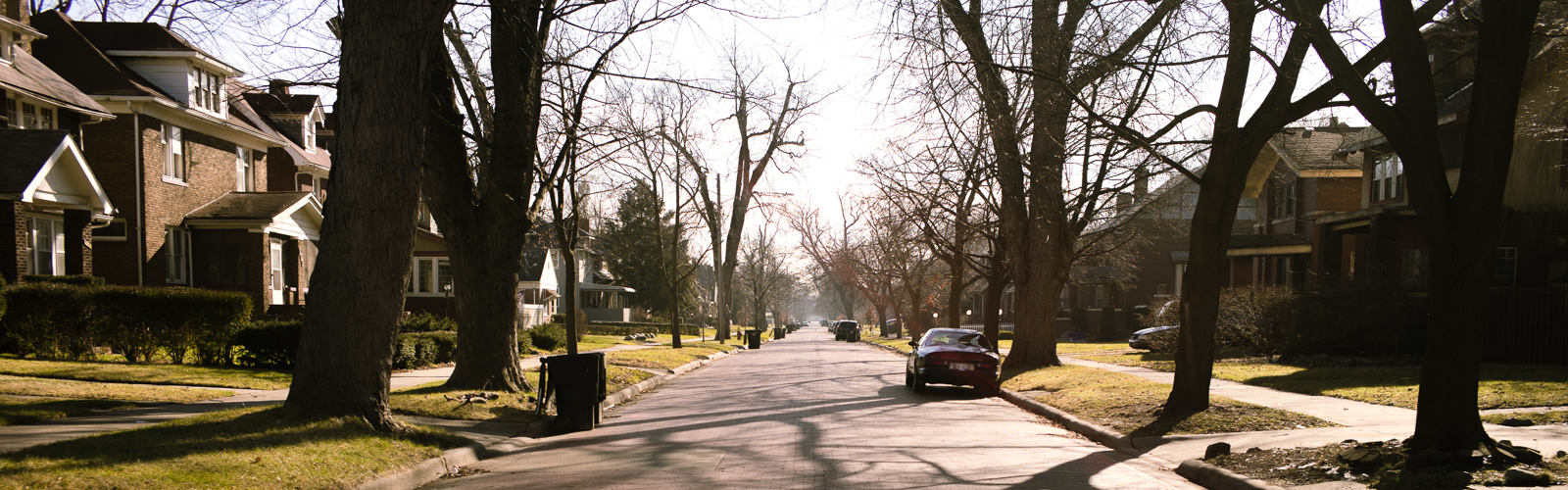 Residential street in Jefferson Chalmers