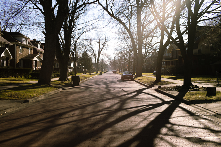 Residential street in Jefferson Chalmers