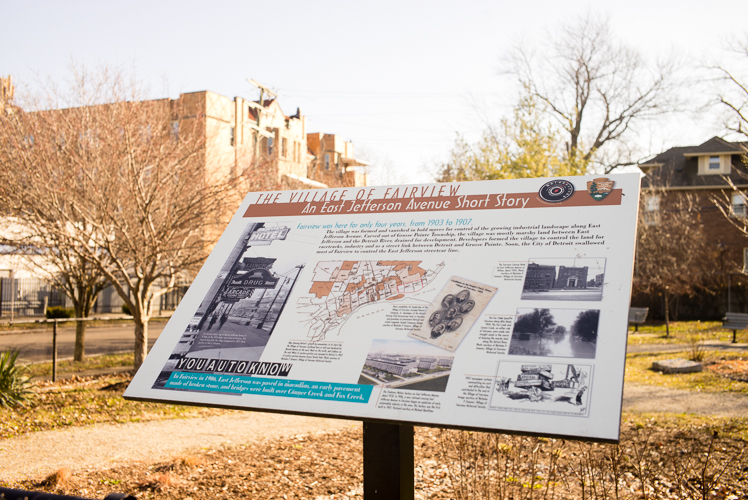 Historical marker for Fairview