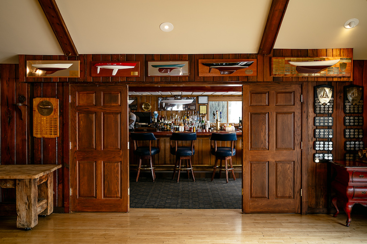 Inside the Bayview Yacht Club