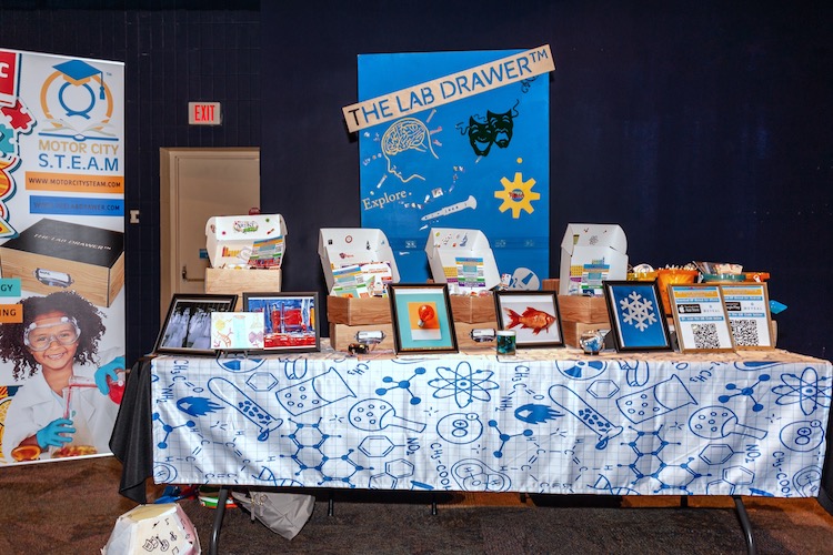 The Lab Drawer, a STEAM subscription box service, on display at the three-year celebration of The STEMinista Project