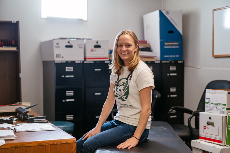 Allison Jennens, a medical student and president of Detroit Street Care