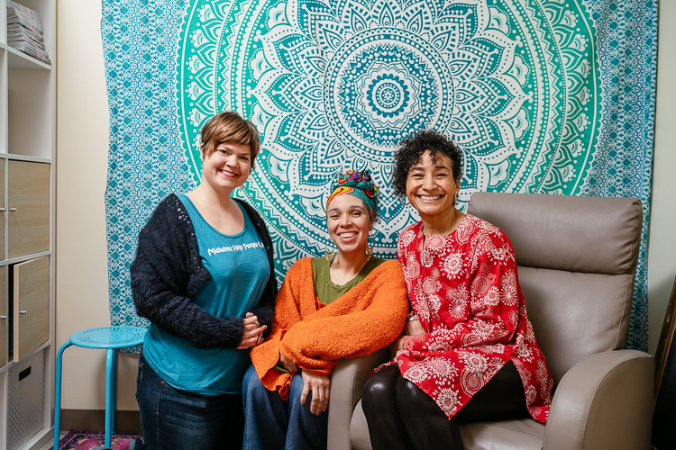  Nicole Marie White, Jahmanna Selassie, and Heather Robinson are all co-founders of DPMC.