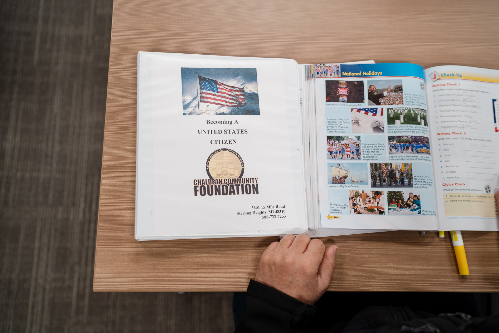 Chaldean Community Foundation workbook on citizenship
