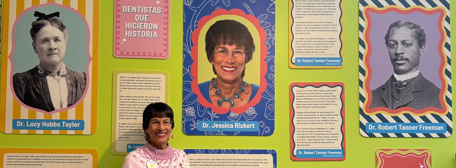 Jessica Rickert, DDS, the first American Indian female dentist, is spotlighted at new exhibit at the Grand Rapids Childrens Museum.